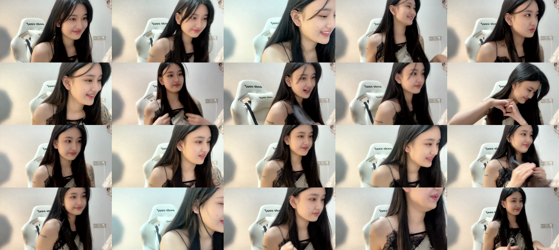 Beauty webcam solo compilation