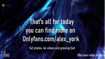 Alexyork  11-12-2020 video horny