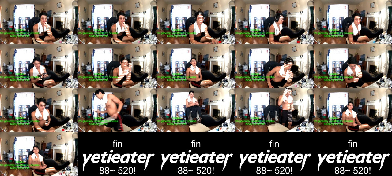 yetieater  17-12-2020 Male Topless