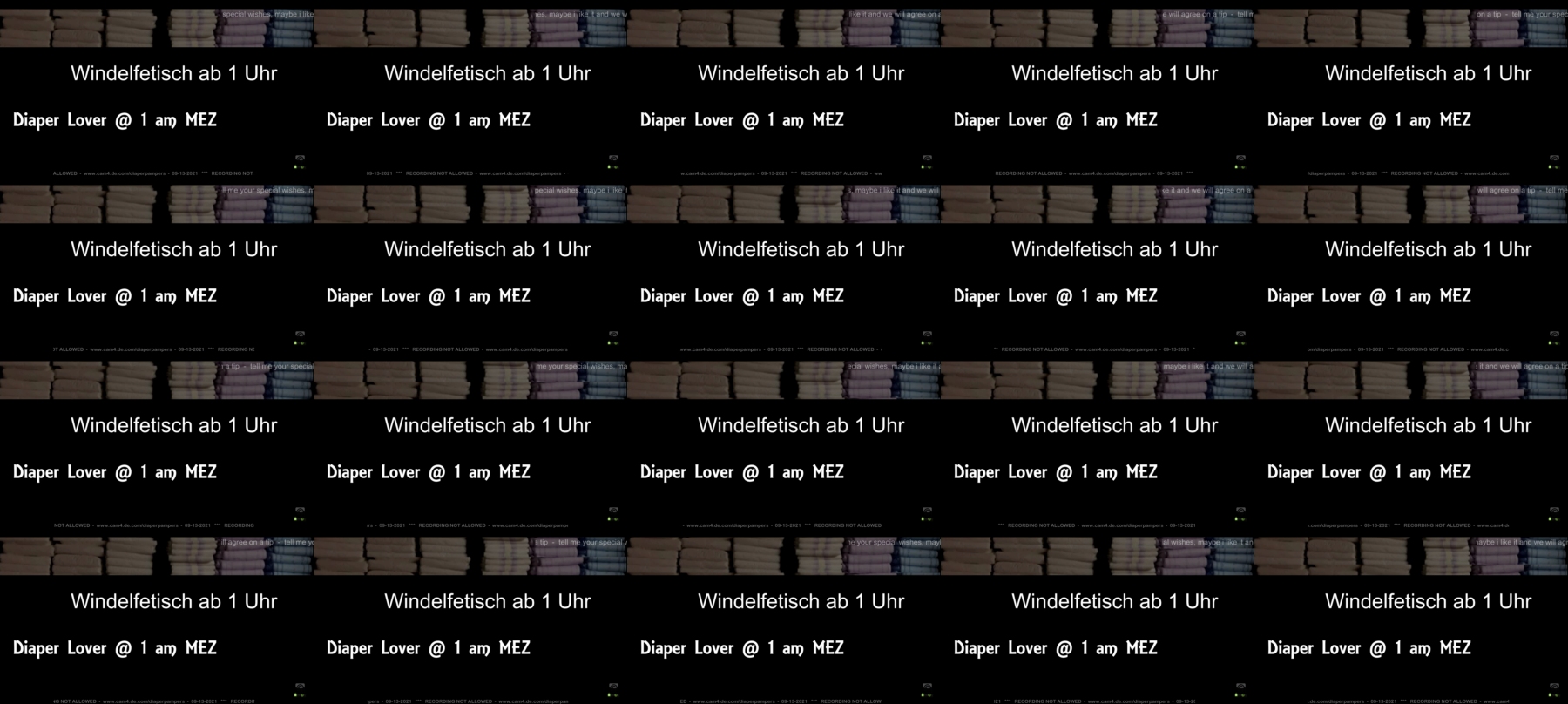 diaperpampers  13-09-2021 Recorded Video Show
