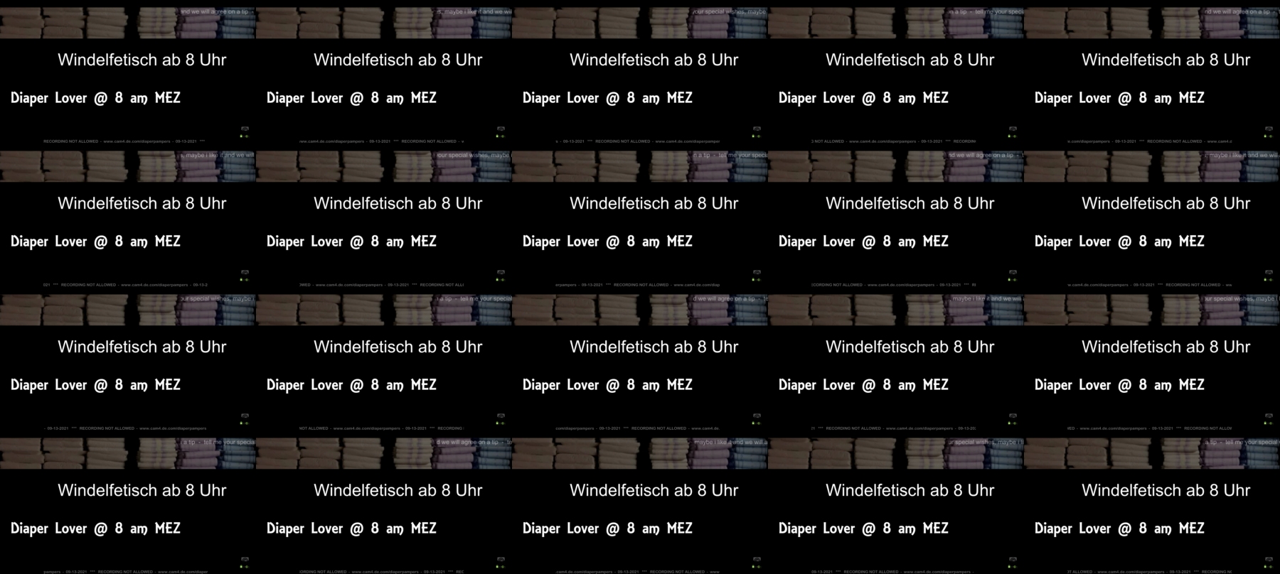 diaperpampers  13-09-2021 Recorded Video Show