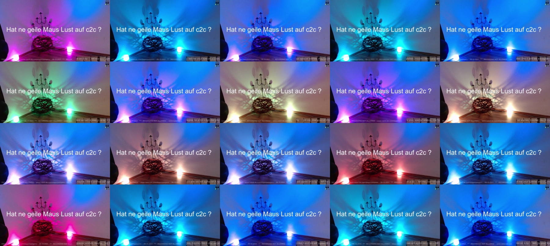 diaperpampers  15-09-2021 Recorded Video Show