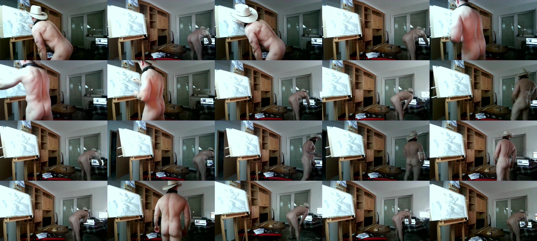 Garth_NakedArt  31-10-2021 Recorded Video Topless
