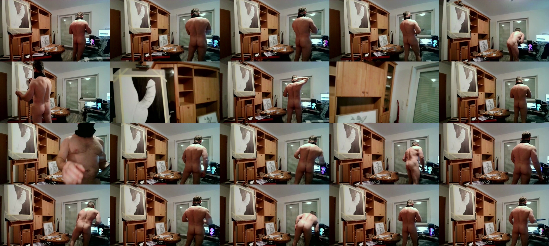 Garth_NakedArt  08-11-2021 Recorded Video Topless
