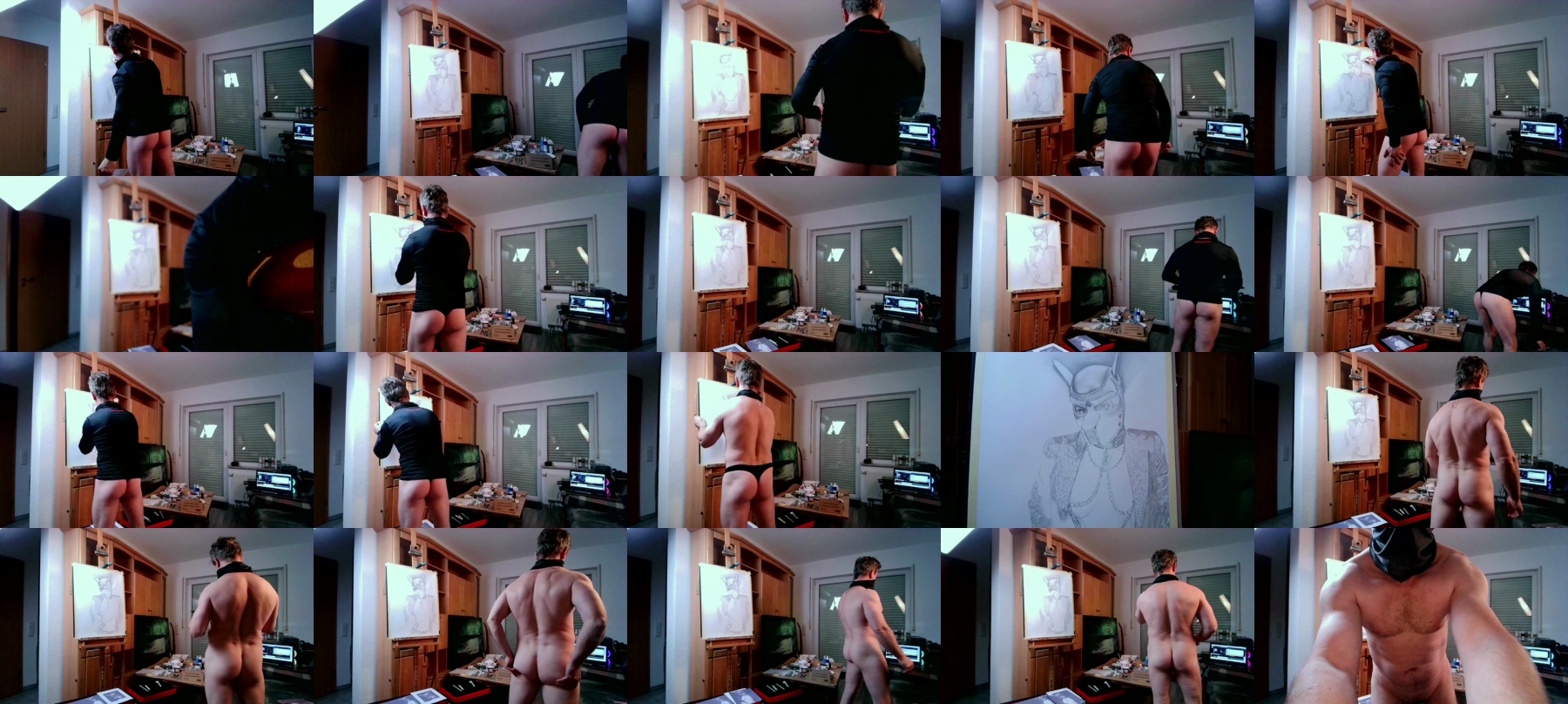 Garth_NakedArt  04-12-2021 Recorded Video XXX