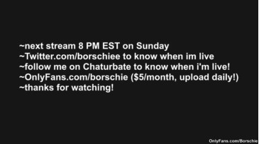 Borschie  15-02-2021 video busty