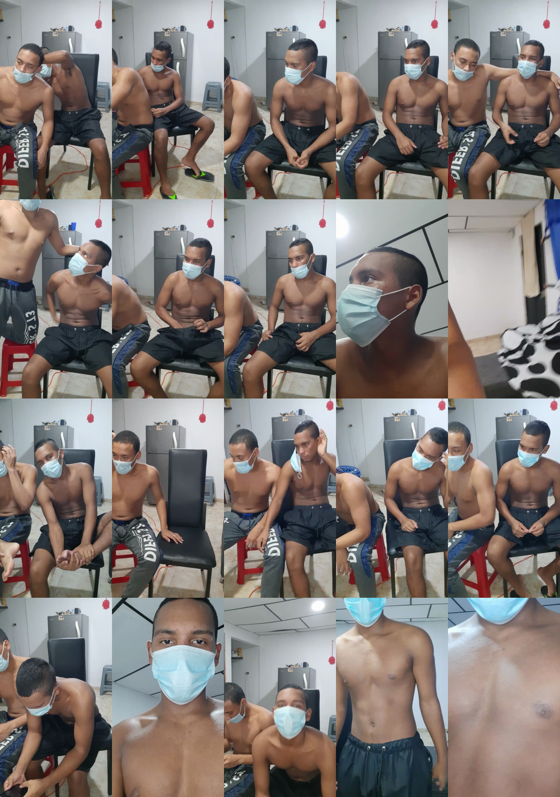 three_hot_guys  24-03-2021 Recorded Video Topless