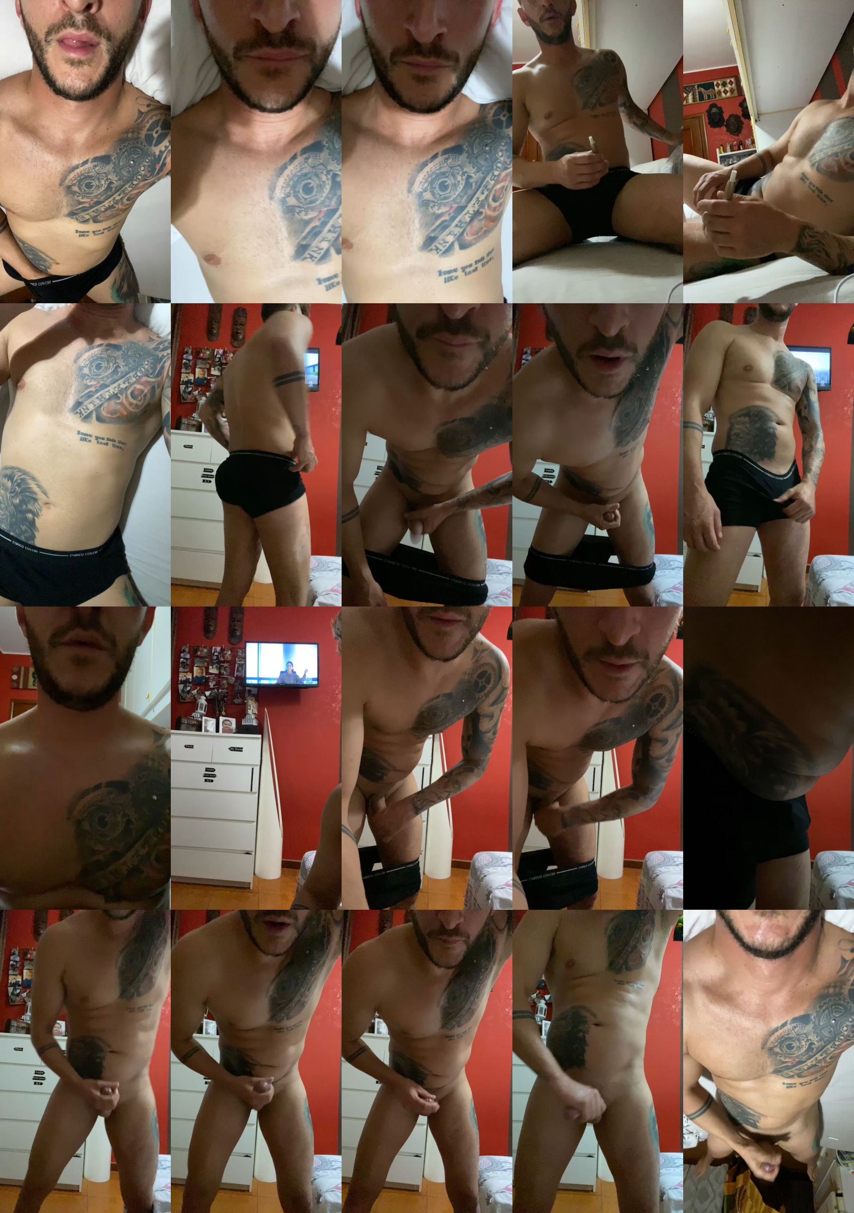 Biondotatuato  16-06-2022 Recorded Video kissing
