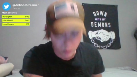 antisocialstreamer  19-08-2022 video XXX