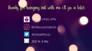 tattoo_ninja_kitty  25-06-2018 Recorded Topless