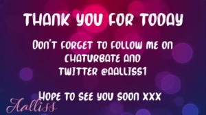 aalliss 15-06-2019 Webcam Chaturbate