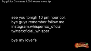 Whisperrxxx  23-12-2019 Recorded Show