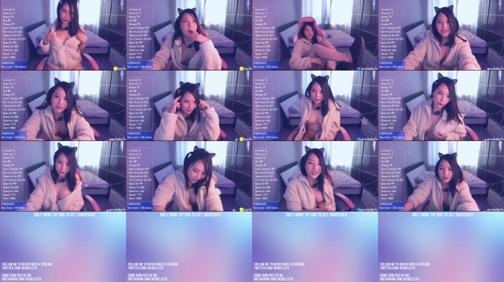 Reibelletv 04-02-2020 Topless  Recorded Topless