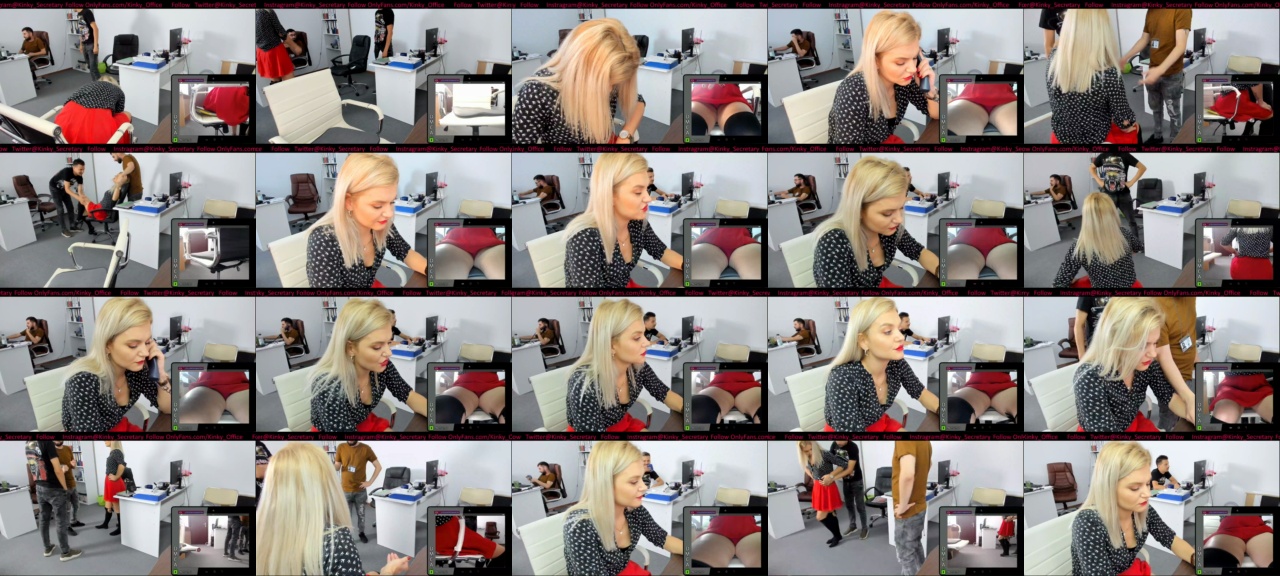 Gloryhole kinky strip office